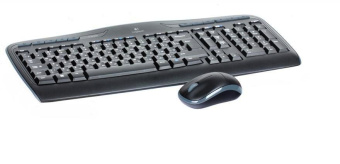 Комплект беспроводной (клавиатура+мышь) Logitech MK330 Wireless Combo USB черный