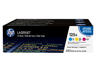 Картриджи (комплект) HP 125A (CB540A/CB541A/CB542A/CB543A) для HP CP1215/1515n/1518ni/CM1312, голубой, пурпурный, желтый