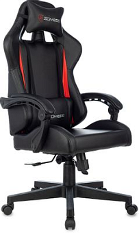 Кресло Zombie GAME TETRA черный/красный эко.кожа крестов
