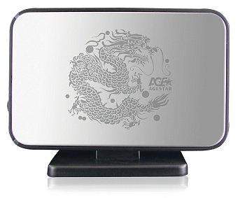 Внешний контейнер USB3.0 -> SATA 3.5", AgeStar 3UB3A8, алюминий, чёрный