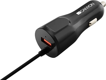 Автомобильное зарядное устройство Canyon CNE-CCA033B USB, черный