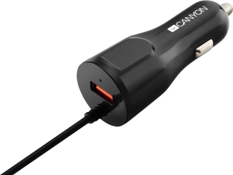 Автомобильное зарядное устройство Canyon CNE-CCA033B USB, черный