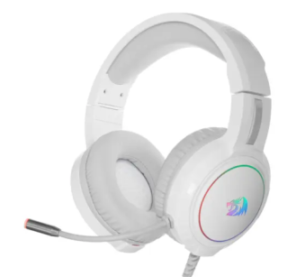 Наушники проводные Redragon Mento USB RGB White