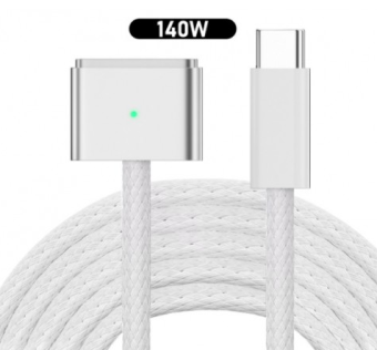 Кабель питания USB-C to MagSafe 3, KS-is 3.0m, белый