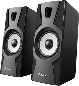Акустическая система OKLICK OK-119 (2x2W, питание от USB) черный