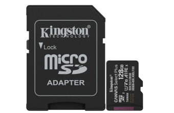Карта памяти microSD 128Gb Kingston microSDHC Class10 U1 A1 V 10 Select Plus + SD адаптер 150MB/s