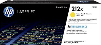 Картридж лазерный HP 212X (W2122X) для HP CLJ Enterprise M554/M555 желтый