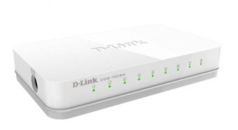 Коммутатор 8 port D-Link DGS-1008A 1000 Мбит/сек