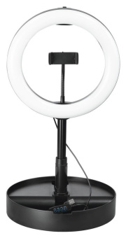 Кольцевой осветитель Hama SpotLight FoldUp 102, 128 LED, 27см, bluetooth
