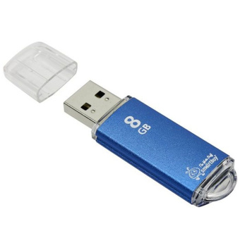 Флешка 8Gb SmartBuy V-Cut USB Blue