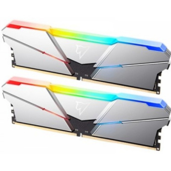 Модуль памяти DDR5 32Gb 5600MHz Netac RGB CL40 Silver (Kit of 2)