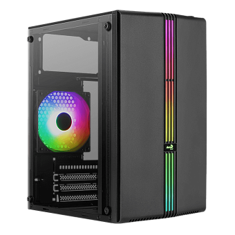 Корпус Aerocool EVO Mini-G-BK-v1 FRGB USB3.0 mATX чёрный