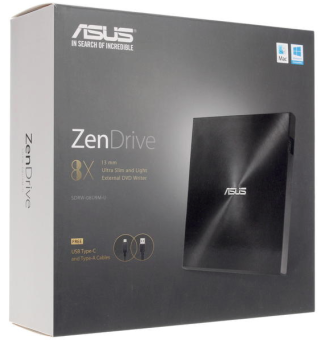Внешний привод DVDRW ASUS ZenDrive U9M SDRW-08U9M-U USB2.0 Black