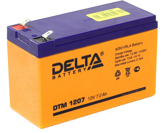Аккумулятор для ИБП 12V,  7.2Ah, DELTA DTM 1207