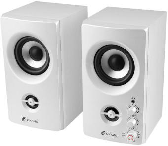 Акустическая система OKLICK OK-164 (2x15W питание от сети 220B) белый