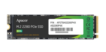 Накопитель SSD M.2 256Gb Apacer AS2280P4X (PCI-E 3.0 x4, 2100/1000 Мбайт/сек)