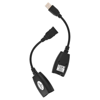 Кабель-переходник (адаптер) USB-A (m) + USB-A (f)  --  RJ45, Cablexpert UAE-30M
