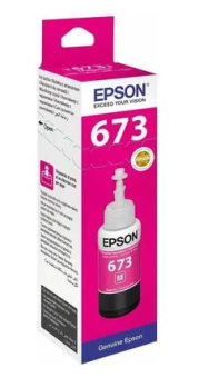 Картридж струйный EPSON T6733 для Epson L800/L805/L810/L850/L1800, пурпурный