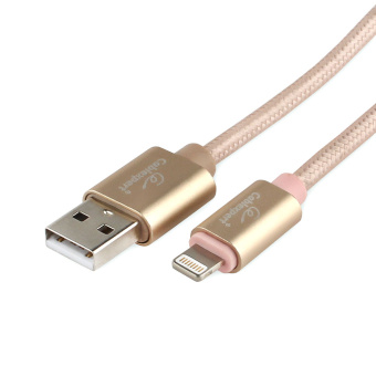 Кабель USB-A < - > Lightning, 3.0м, Cablexpert, серия Ultra, блистер, золотой_