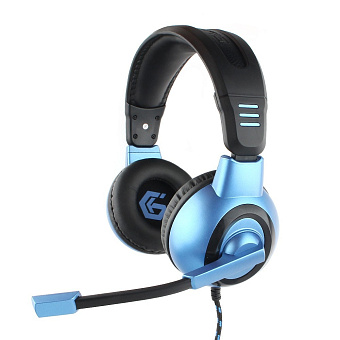 Наушники проводные Gembird MHS-G55 Gaming (мониторные, 20 - 20 000 Гц, 96 дБ) black-blue
