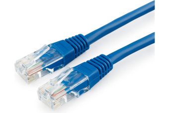 Кабель патч-корд .Patch cord кат.5e  5.0м, Cablexpert, LSZH, многожильный, синий