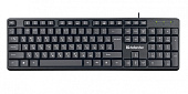 Клавиатура проводная Defender Daily HB-162 USB черный