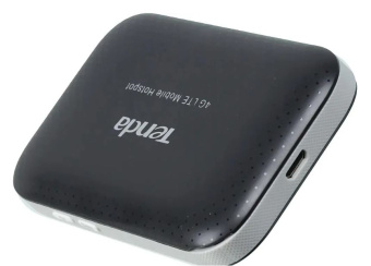 Wi-Fi роутер Tenda 4G185 N300 2.4 ГГц, SIM-слот, дисплей, черный