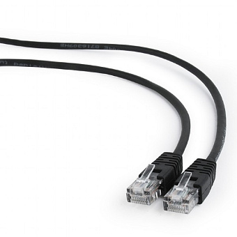 Кабель патч-корд Patch cord кат.5e  2.0м, Cablexpert, многожильный, черный