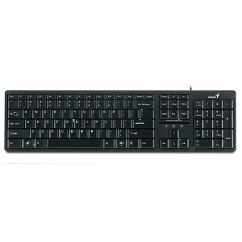 Клавиатура проводная Genius SlimStar 126 черный