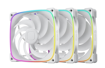 Комплект вентиляторов Geometric Future Squama 2503RW-14 Reverse ARGB White