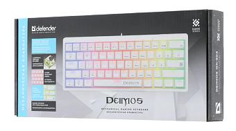 Клавиатура проводная Defender Deimos GK-303 White