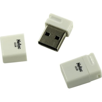 Флешка .64Gb Netac U116 USB2.0 миниатюрная пластиковая, белая
