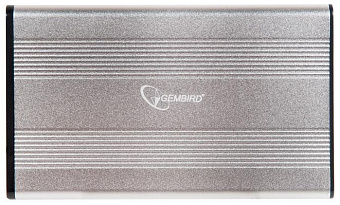 Внешний контейнер USB3.0 -> SATA 2.5", Gembird EE2-U3S-5, алюминий, серебристый