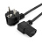 Кабель питания 220V  1.8м, Schuko- C13, 10А, VDE, Cablexpert, черный (угловой разъем)