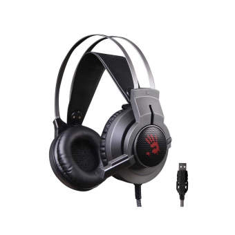 Наушники проводные A4Tech Bloody G437 (микрофон, 20 - 20 000 Гц, 100дБ, 1,8м, USB) черный
