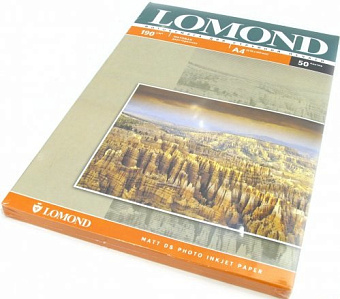Бумага Lomond [A4] матовая 2х сторонняя, 190гр/м2, 50л
