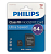 Карта памяти microSD 64Gb PHILIPS microSDHC Class 10 + SD адаптер