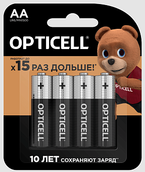 Элемент питания AA, 1.5V,  4шт, Opticell Basic LR6 (5051001)
