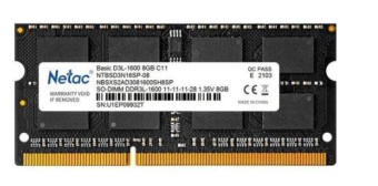 Модуль памяти SODIMM DDR3 8192Mb PC-12800 1600MHz Netac 1.35v