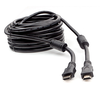 Кабель соединительный HDMI (m) < - > HDMI (m) 15.0м, ver 1.4, Cablexpert, ферритовые кольца, черный