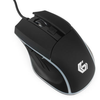Мышь проводная Gembird MG-500 Gaming 1600dpi Подсветка USB черный