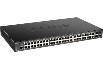 Коммутатор 48 port D-Link DGS-1250-52XMP/A1A 1000 Мбит/сек 48*PoE 4*SFP