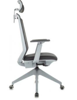 Кресло Бюрократ MC-G611NL-H черный Elastic-102 с подголов. крестов.4-луч. пластик пластик серый