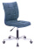 Кресло Бюрократ CH-330M (ткань, без мех. качания, крест. металл, до 120 кг) Темно-синий