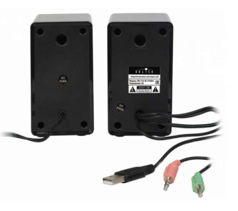 Акустическая система OKLICK OK-116 (2x3W, питание от USB) black