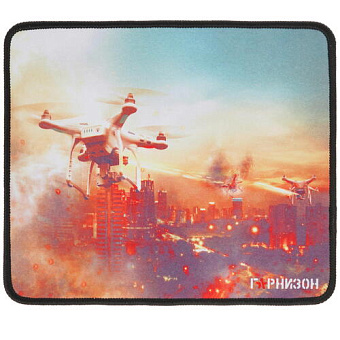 Коврик для мыши Гарнизон GMP-135 (250*200*3мм вспененная резина/ткань) рисунок "дроны"