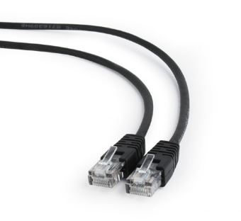 Кабель патч-корд .Patch cord кат.5e  3.0м, Cablexpert, многожильный, черный