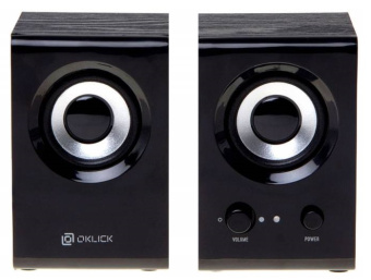 Акустическая система OKLICK OK-160 (2x3W, питание от USB) черный