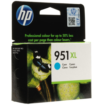 Картридж струйный HP 951XL (CN046AE) для HP Officejet Pro 8100/8600/8600 Plus, голубой