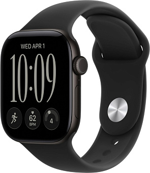 Смарт-часы Apple Watch Series 12 46mm Aluminum Sport Band Black (черный)